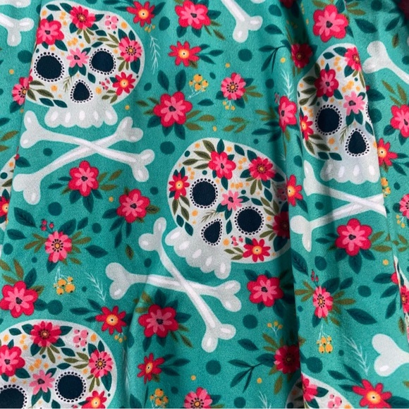 LITTLE MISS MARMALADE Girls Sugar Skull Fit & Flare Short Sleeve Dress Size 8 - Picture 4 of 8